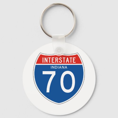 Interstate Sign 70 _ Indiana Keychain