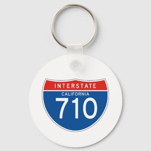 Interstate Sign 710 _ California Keychain