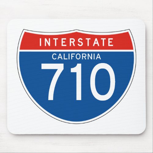 Interstate Sign 710 _ California Mouse Pad