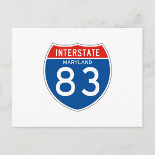 Interstate Sign 83 - Maryland Postcard