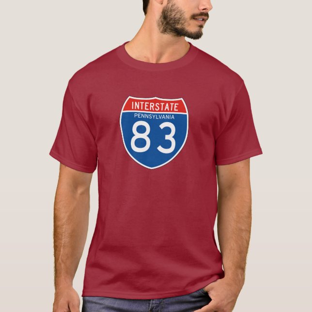 Interstate Sign 83 - Pennsylvania T-Shirt (Front)