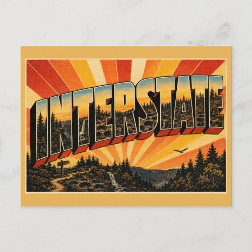 Interstate State Park WI Dalles Gorge Potholes Art Postcard