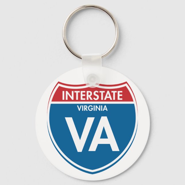 Interstate Virginia VA Keychain (Front)