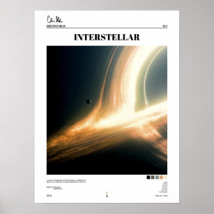 interstellar black hole poster