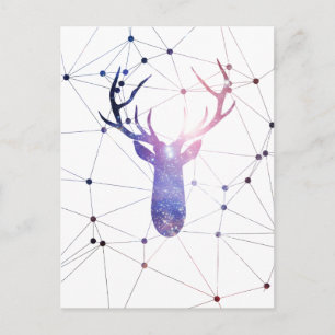 Interstellar deer postcard