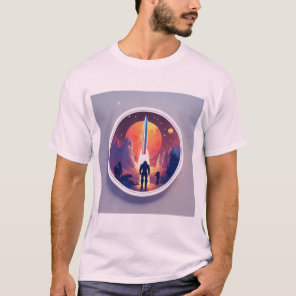 "Interstellar Odyssey: Gravity's Embrace" T-Shirt