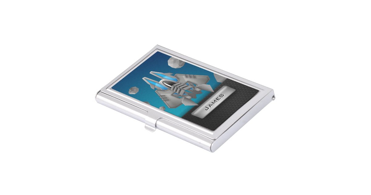 Interstellar Odyssey The Fortitude With Name Business Card Case Zazzle Com