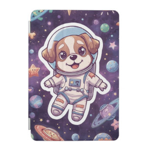Interstellar Paws – Cute Space Dog in Adventure iPad Mini Cover