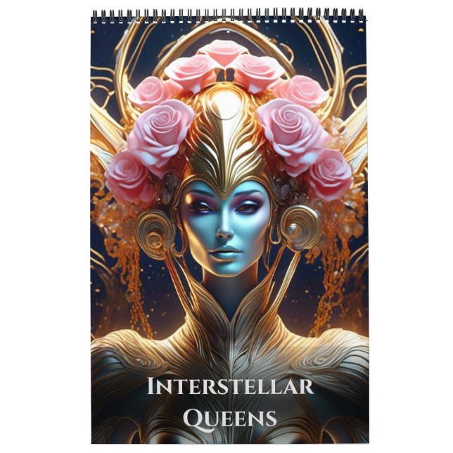 Interstellar Queens by Ivy and Bat Art  Calendar (Cover)