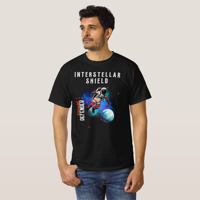 Interstellar Shield Cosmic Defender T-Shirt (Front Full)