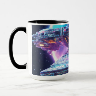 Interstellar spaceship mug