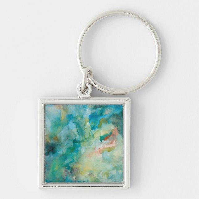 Interstellar | Teal Blue Sky Keychain (Front)
