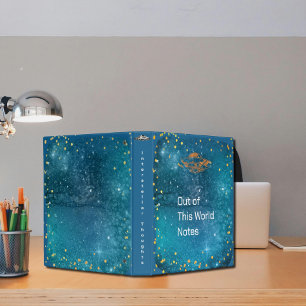 Interstellar Thoughts - galaxy 3 Ring Binder