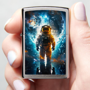 Interstellar Traveler Astronaut Earth Space Art Zippo Lighter