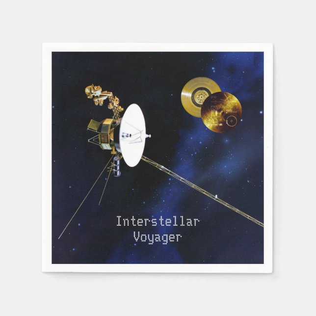Interstellar Voyager Spacecraft Napkins (Front)