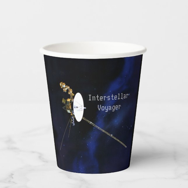 Interstellar Voyager Spacecraft Paper Cups (Front)