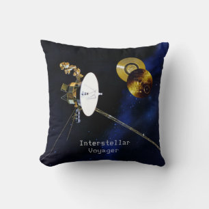 Interstellar Voyager Spacecraft Throw Pillow