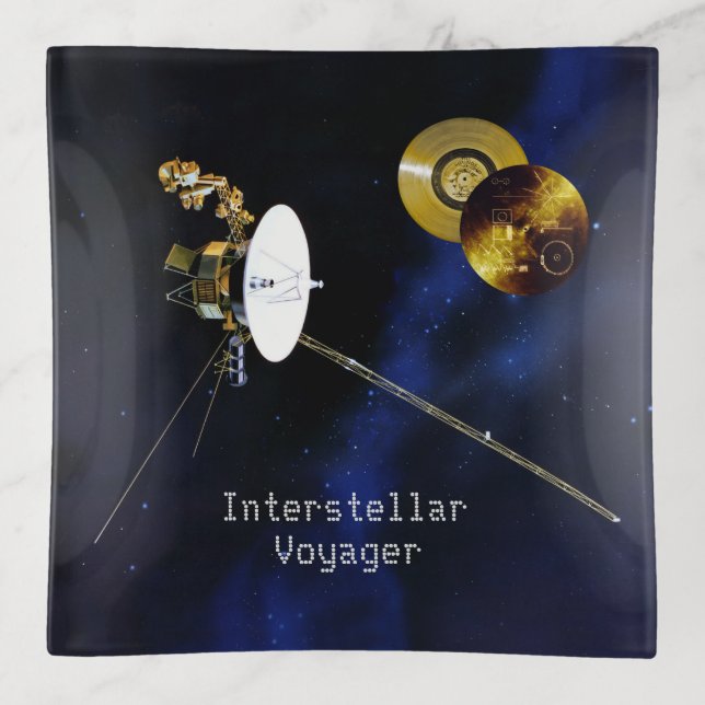 Interstellar Voyager Spacecraft Trinket Tray (Front)