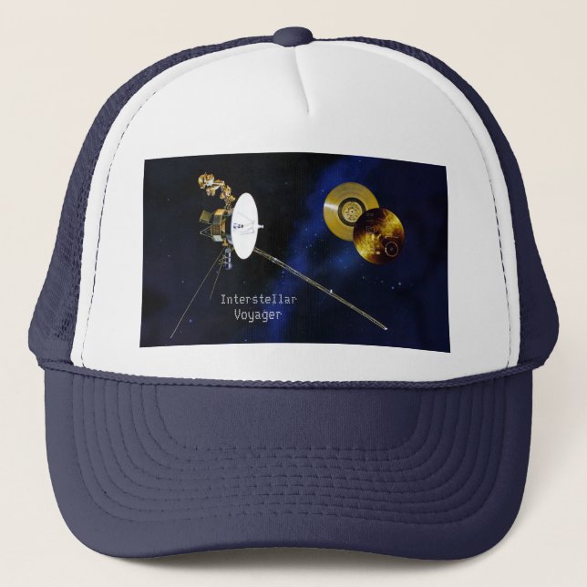 Interstellar Voyager Spacecraft Trucker Hat (Front)