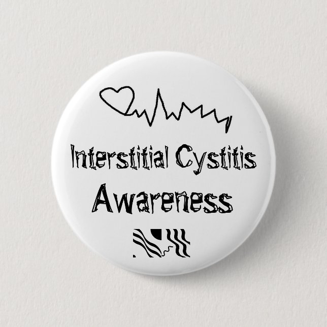 Interstitial cystitis Awareness Button (Front)