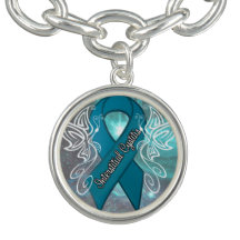 "Interstitial Cystitis Awareness" Charm Bracelet