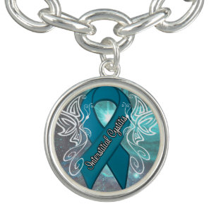 "Interstitial Cystitis Awareness" Charm Bracelet