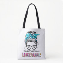 Interstitial Cystitis Awareness Ribbon Support  Tote Bag