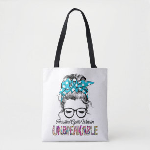 Interstitial Cystitis Awareness Ribbon Support  Tote Bag