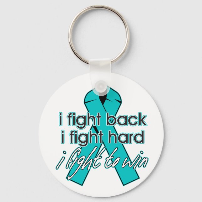 Interstitial Cystitis I Fight Back Keychain (Front)