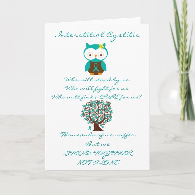 Interstitial Cystitis Owl Card (Front)