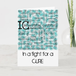 Interstitial Cystitis Words Card