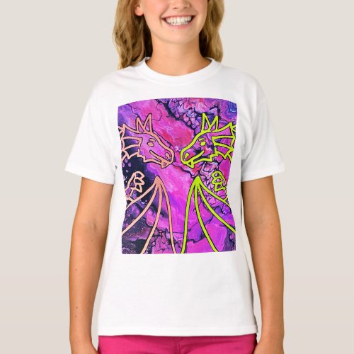 Intertwined Dragons T_Shirt