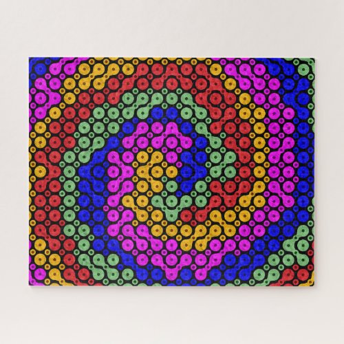 Intertwined Hues Abstract Jigsaw Puzzle
