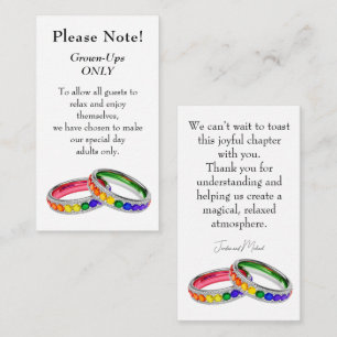 🌈Intertwined in Pride – Adults‑Only Wedding Card