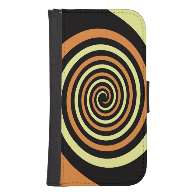 Intertwined Spirals Design Phone Wallet (Front)