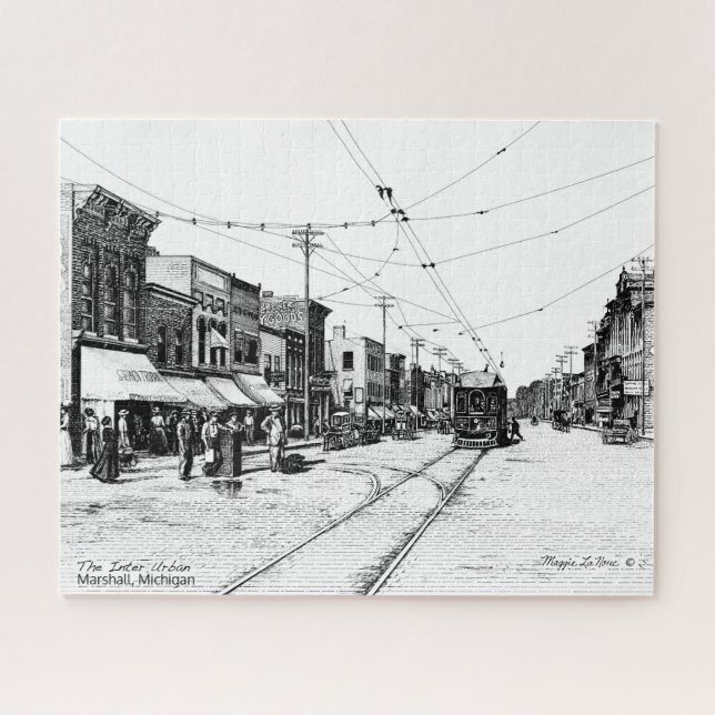 Interurban Marshall Michigan Jigsaw Puzzle (Horizontal)