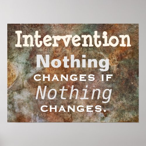 Intervention Thought for the Day Poster