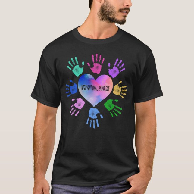 Interventional Radiology Hand Heart T-Shirt (Front)