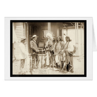 Interviewing Three Cheyenne Indians SD 1887 Cards