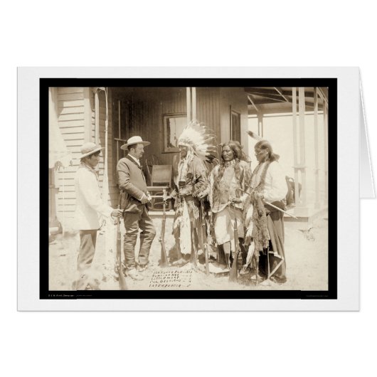 Interviewing Three Cheyenne Indians SD 1887 Cards (Front Horizontal)
