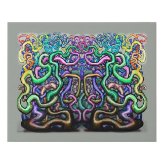 Interwoven Faux Canvas Print