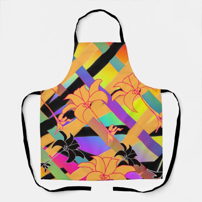  Interwoven Floral  Apron (Front)