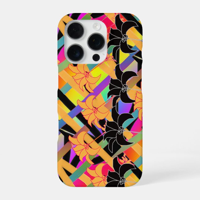  Interwoven Floral Iphone Case (Back)