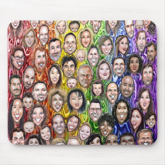 Interwoven Humanity Mouse Pad (Front)