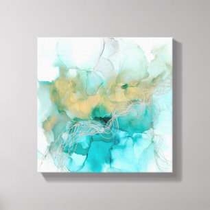 Interwoven Metallics Canvas Print