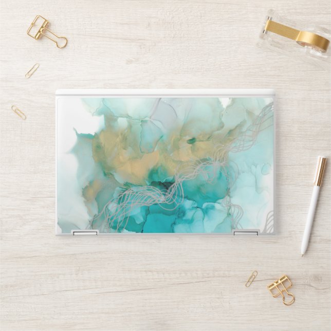 Interwoven Metallics HP Laptop Skin (Desk)