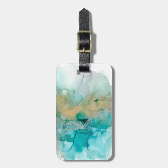 Interwoven Metallics Luggage Tag (Front Vertical)