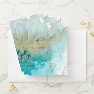 Interwoven Metallics Pocket Folder