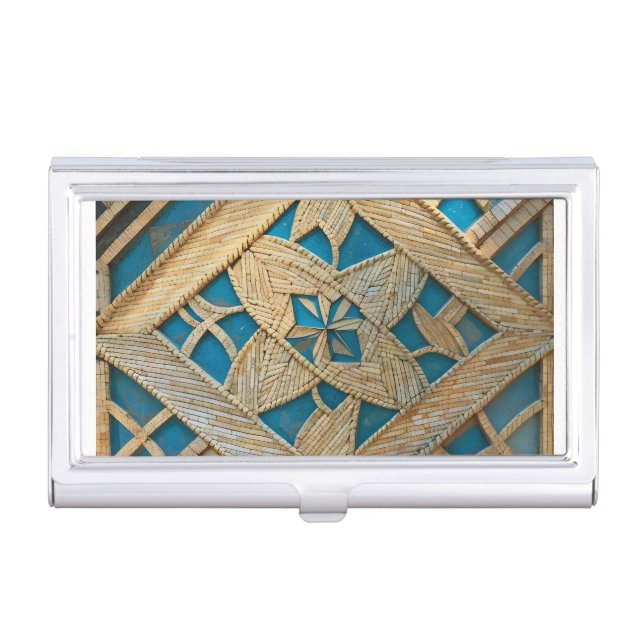 Interwoven pattern  business card case (Front)