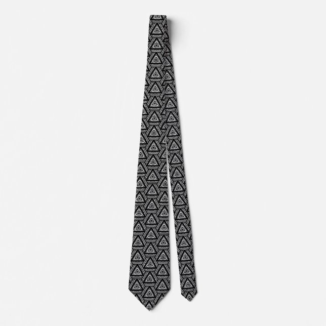 Interwoven Triangles v1 Neck Tie (Front)